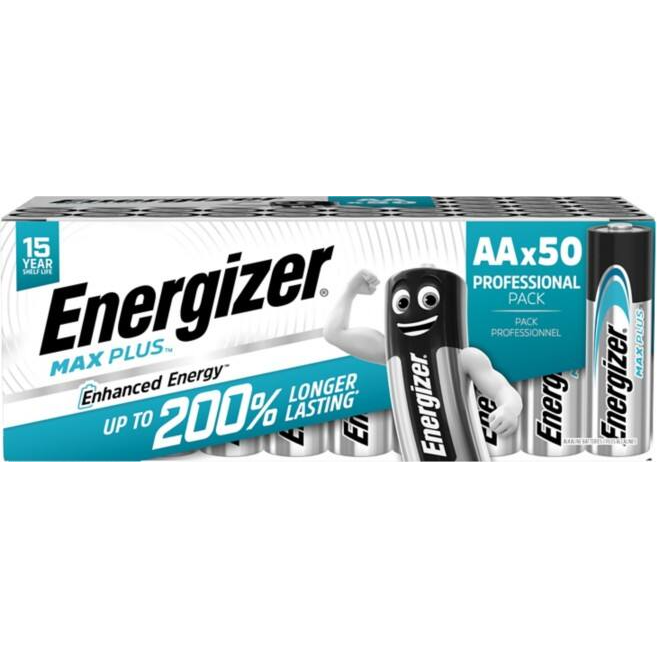 Energizer Max Plus LR6 AA Industrial (50 Stück)  