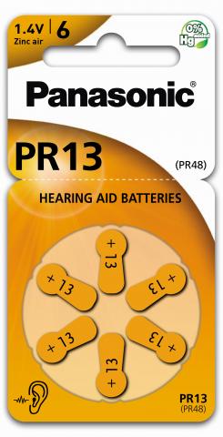 Panasonic PR13, Zink-Luft Hörgeräte-Batterie