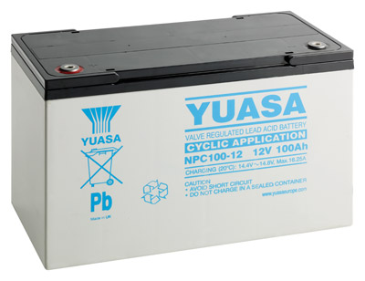 YUASA NPC 100-12(12V 38Ah) General Purpose VRLA Battery