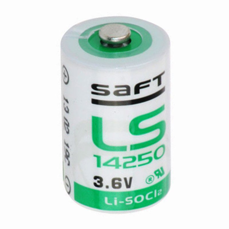 SAFT LS14250, Lithium Li-SOCI2, 3.6V / 11Ah, 1/2 AA-Size