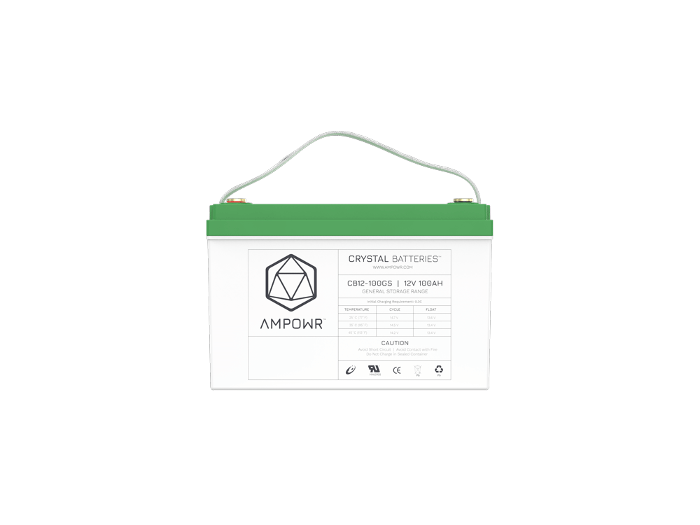 Ampowr CB12-100GS (Lead Crystal 12-CNFJ-100) 12V / 100Ah, M6 Gewinde