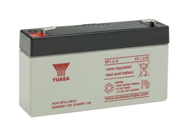 YUASA NP 1.2-6 (6V 1.2Ah) Yuasa General Purpose VRLA Battery