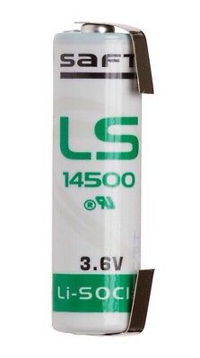 SAFT LS14500 CNR, Lithium, 3.6V / 2,6Ah, AA mit U-Lötfahne