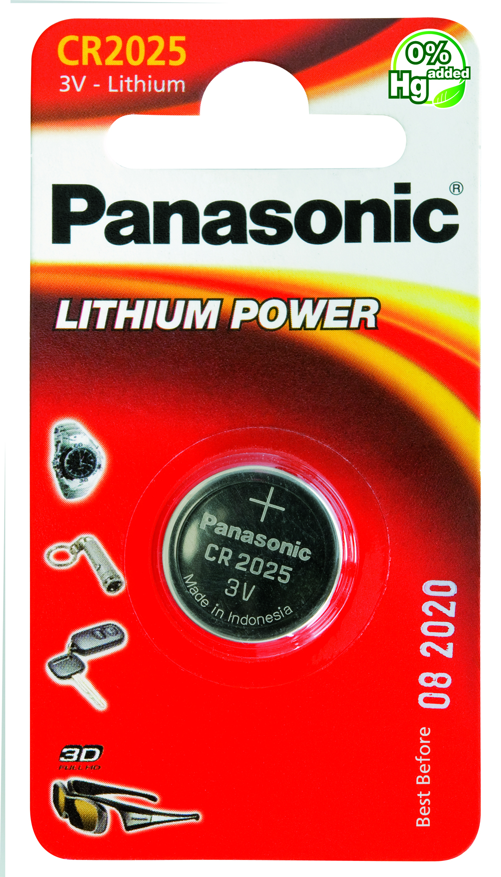 Panasonic Lithium Power 1x CR2025