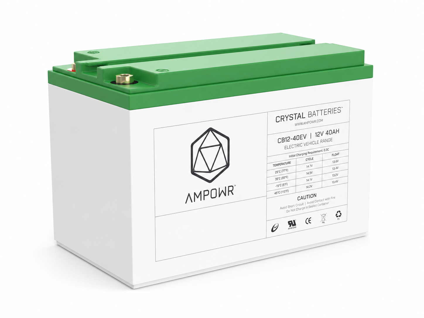 Ampowr CB12-40EV (Lead Crystal 6-EVFJ-40) – 12V / 40Ah Bleikristall