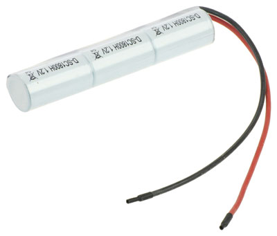 NI-CD Akkupack Notlicht 3,6V / 1800mAh (1,8Ah) L1x3 mit Kabel