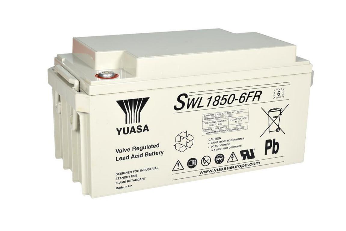 YUASA SWL1850-6FR (6V 148Ah) High Rate VRLA Battery M6 Innengewinde