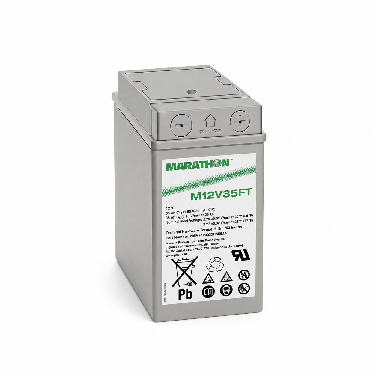 Exide Marathon M12V35FT (C10) 12V / 35Ah M6 AGM Bleiakku