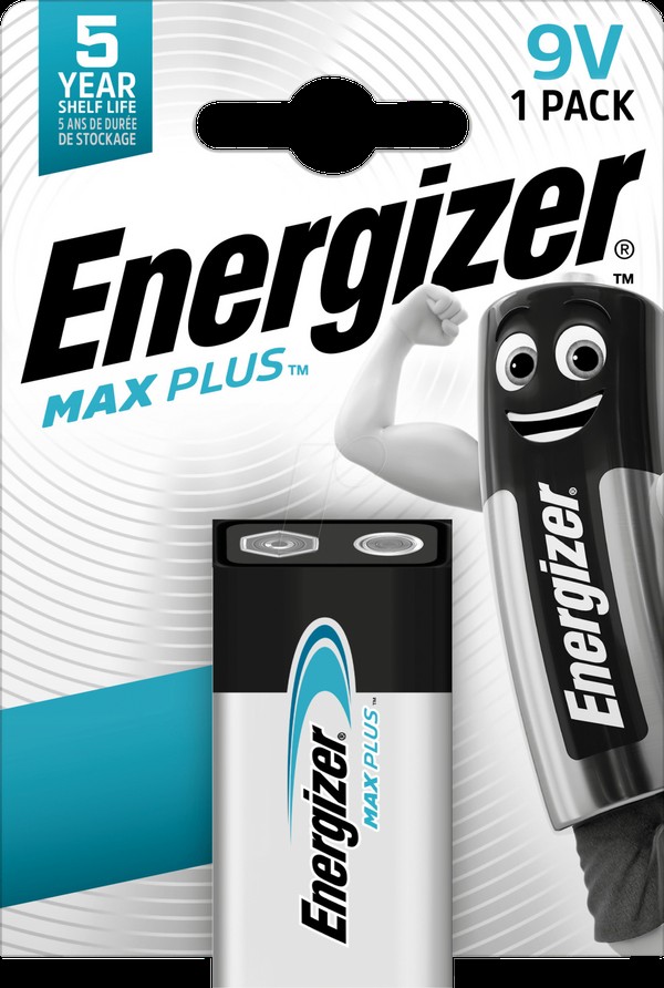 Energizer Max Plus E-Block 9V Industrial (1er Blister)