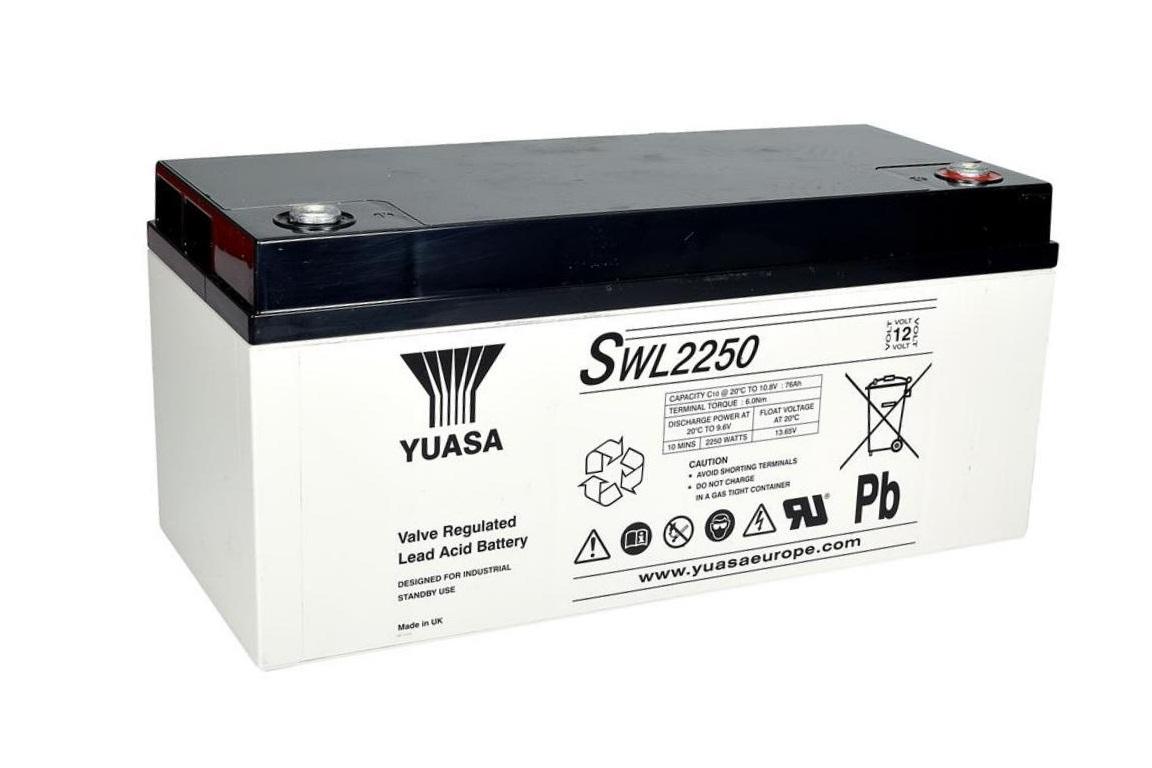 YUASA SWL2250-12 (12V 2250 Watt/86Ah) High Rate VRLA Battery M6 Innengewinde