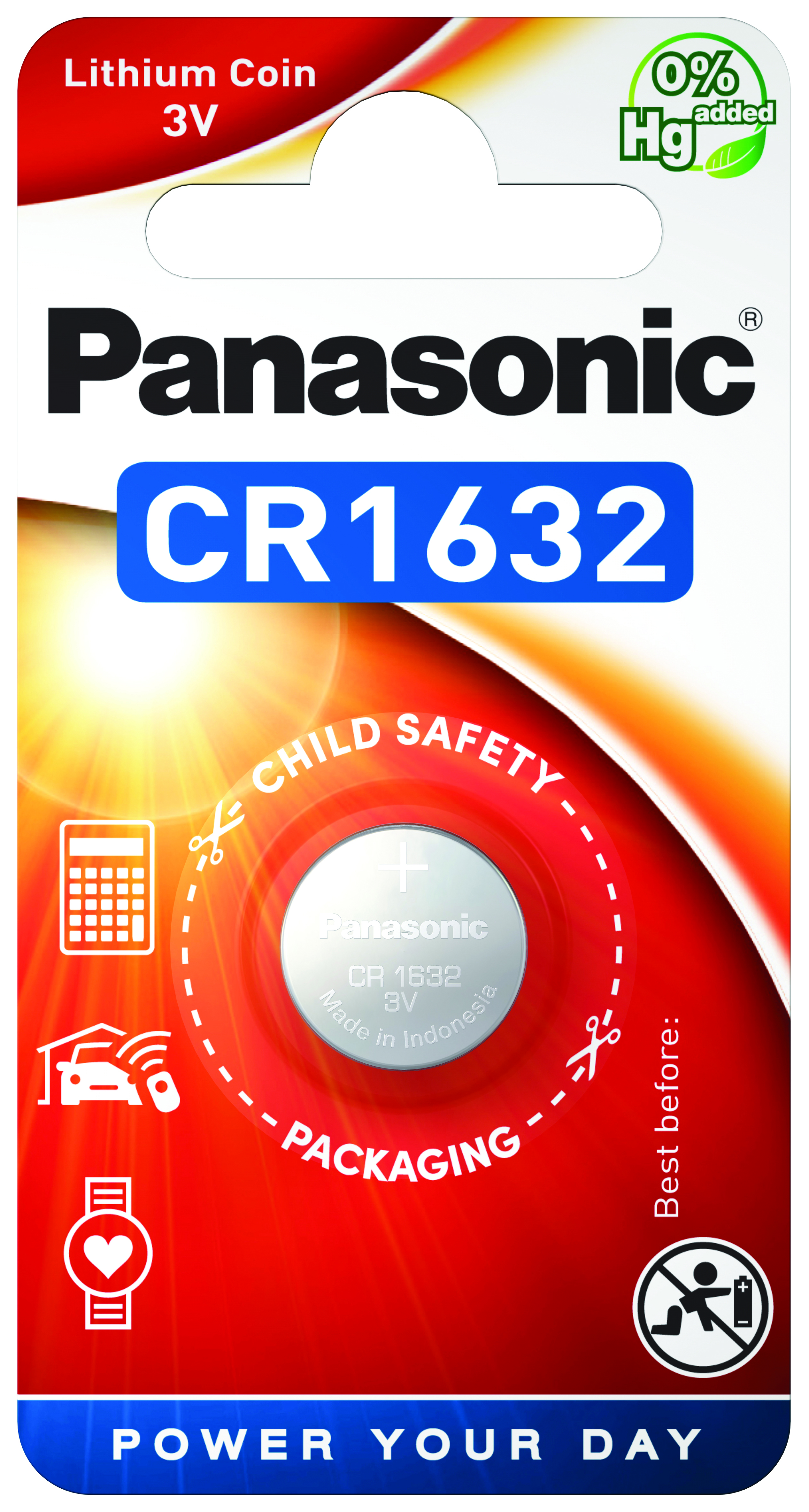 Panasonic Lithium Power 1x CR1632
