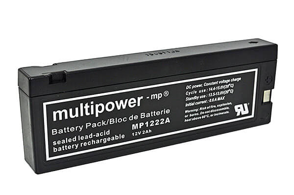 Multipower MP1222A, 12V / 2Ah, Blei-Vlies-Akku (Pb)
