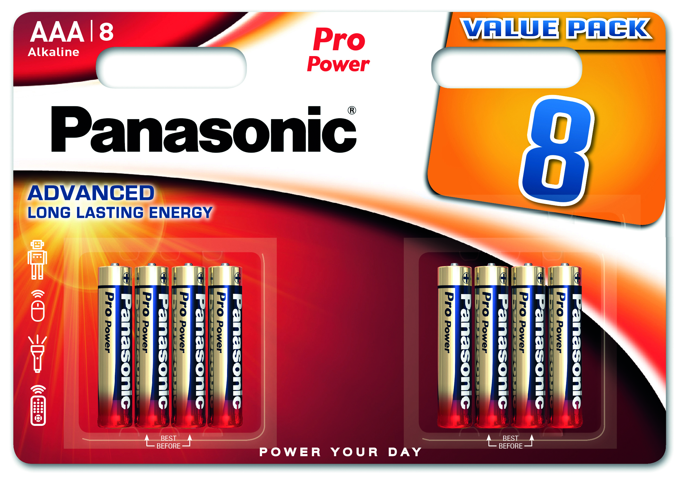 Panasonic Pro Power 8x LR03 (AAA) Alkaline-Batterie