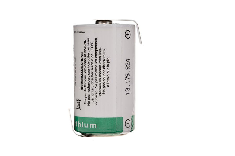SAFT LS33600 Lithium Batterie 3.6V Primary mit Lötfahne Z-Form