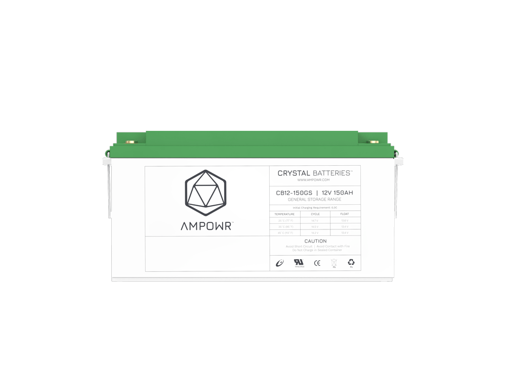 Ampowr CB12-150GS (Lead Crystal 6-CNFJ-150) 12V / 150Ah, M6 Gewinde