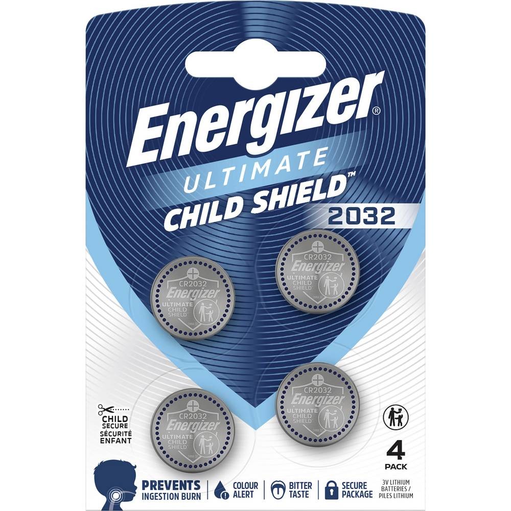 Energizer CR2032 Child Shield Ultimate Lithium  4er Blister