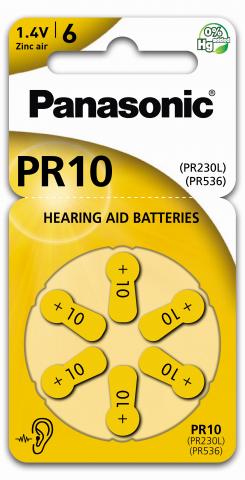 Panasonic PR10, Zink-Luft Hörgeräte-Batterie