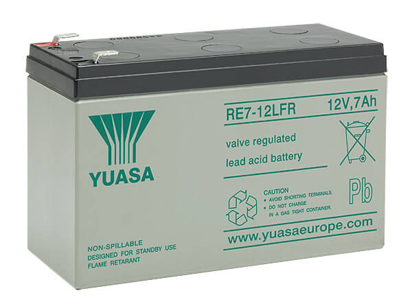 YUASA RE7-12L (12V 7Ah) Steckanschluss 6,35 mm