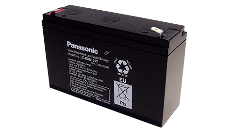 Panasonic LC-R0612P Blei Akku 6V / 12Ah, Faston F1-Anschluss
