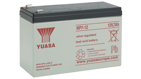 YUASA NP7-12(12V 7Ah) General Purpose VRLA Battery