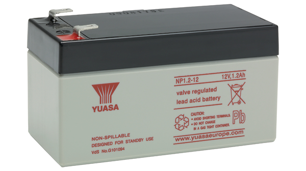 YUASA NP1.2-12(12V 1.2Ah) General Purpose VRLA Battery
