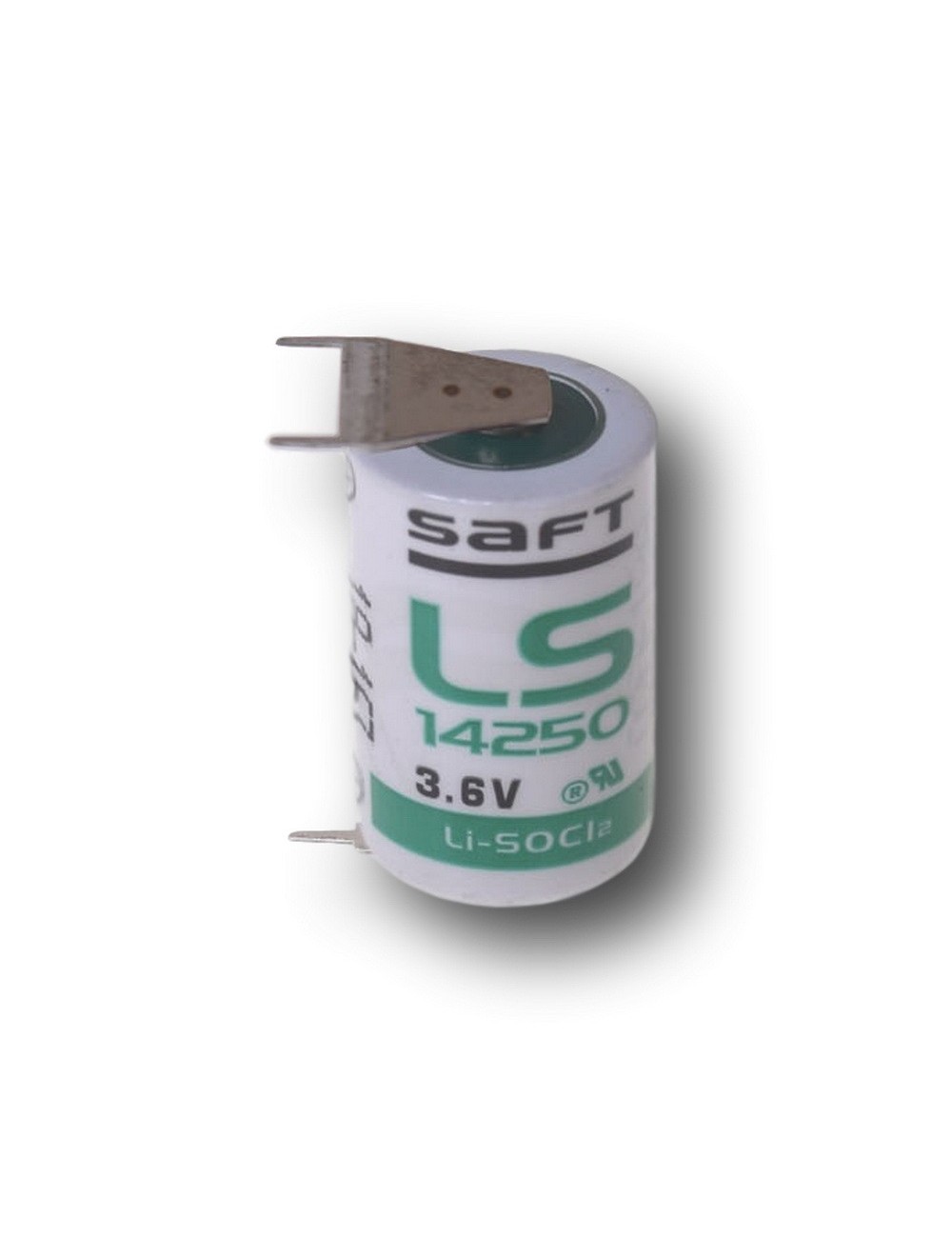 SAFT LS14250 3PF, Lithium, 3.6V / 1,1Ah, 1/2AA mit Printfahnen