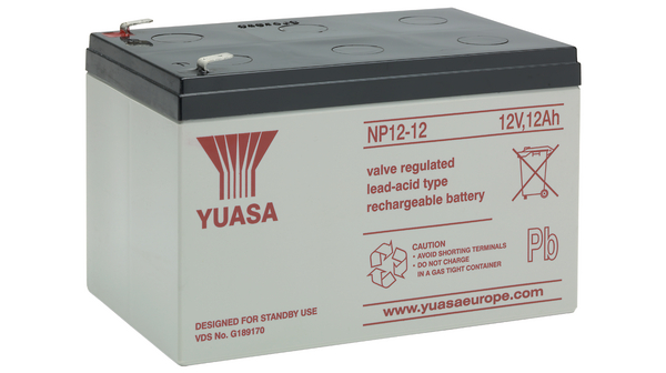 YUASA NP12-12(12V 12Ah) General Purpose VRLA Battery