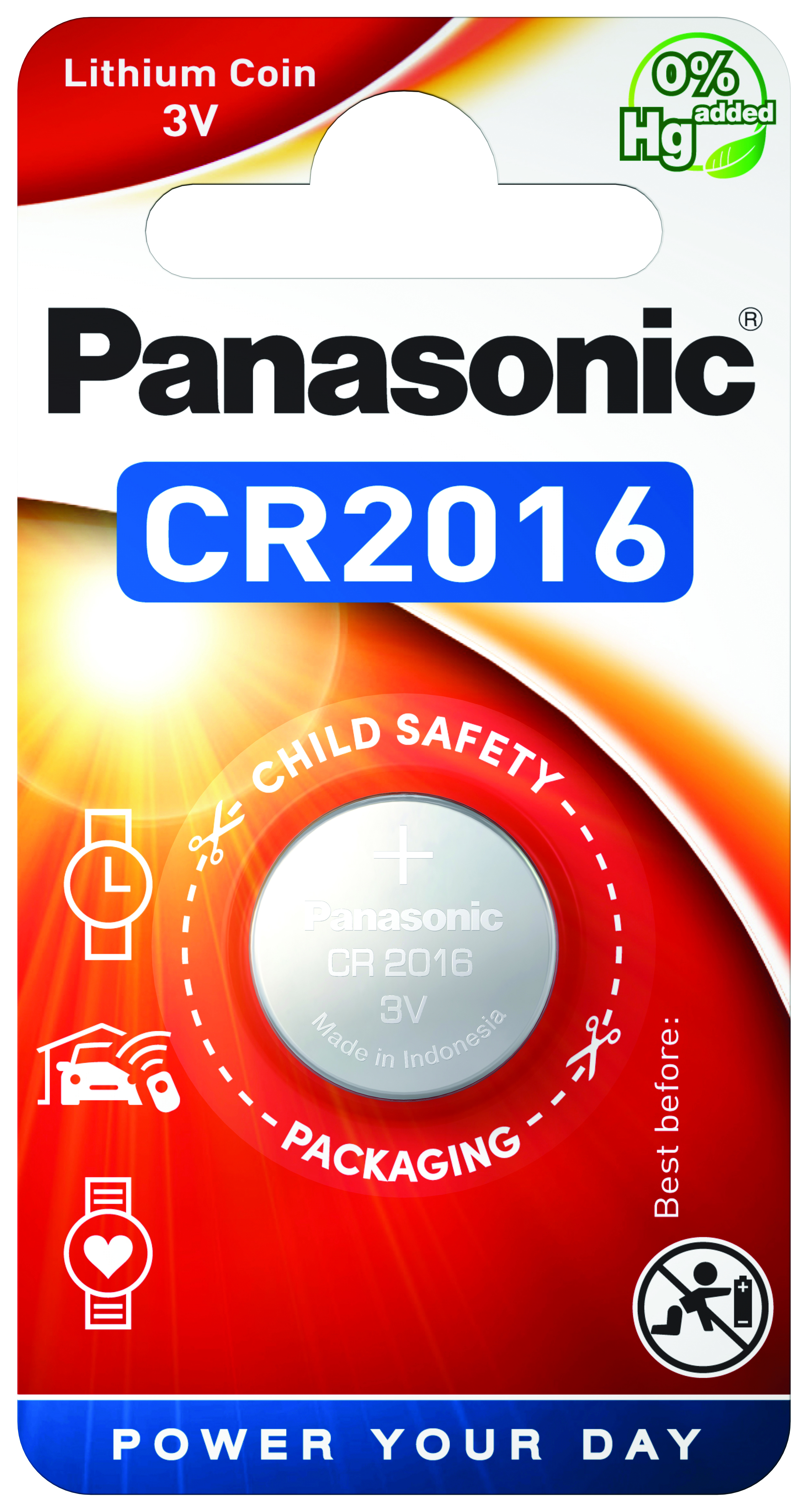 Panasonic Lithium Power 1x CR2016