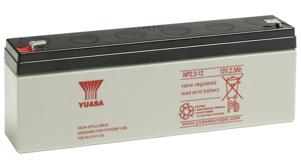 YUASA NP2.3-12(12V 2.3Ah) General Purpose VRLA Battery
