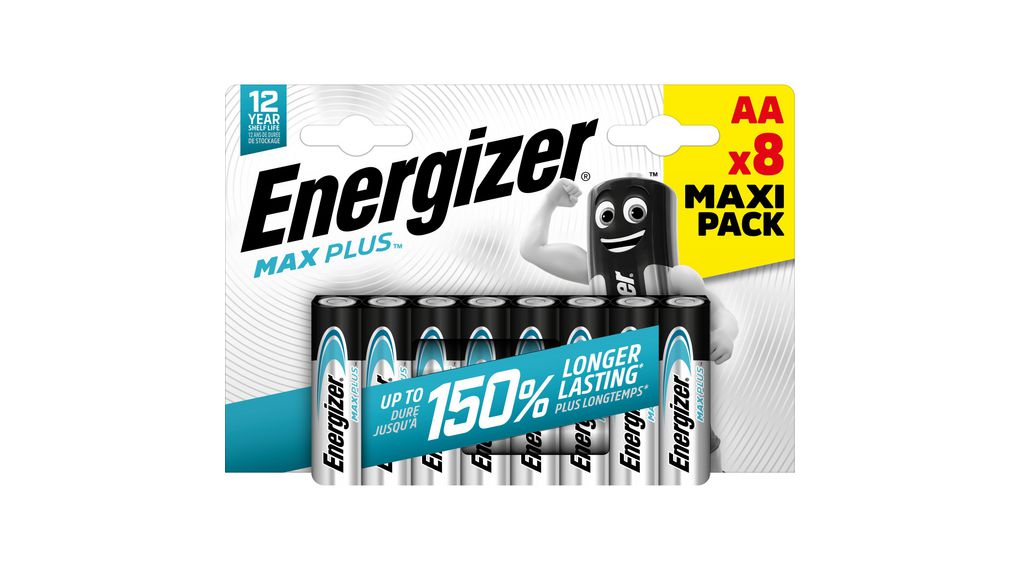 20 Batterie Alcaline Panasonic AA (Mignon) – Durata 7 Anni In Stock, Protezione Antigoccia, 1.5V