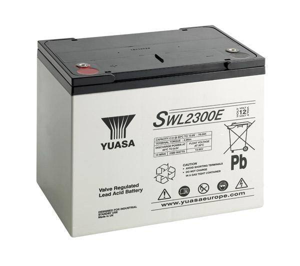 YUASA SWL2300-12 (12V 2300 Watt/80Ah) High Rate VRLA Battery M6 Innengewinde