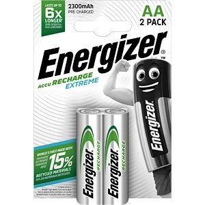 Energizer Recharge AA Akku HR06 Mignon 2.300mAh 2er Blister